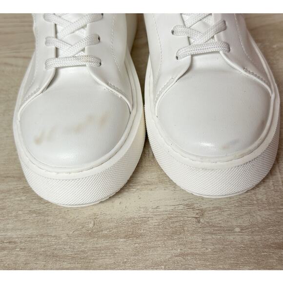 GANNI Women's Logo-Patch Low-Top White Sneakers Size IT 37/ 7 US - Picture 4 of 16